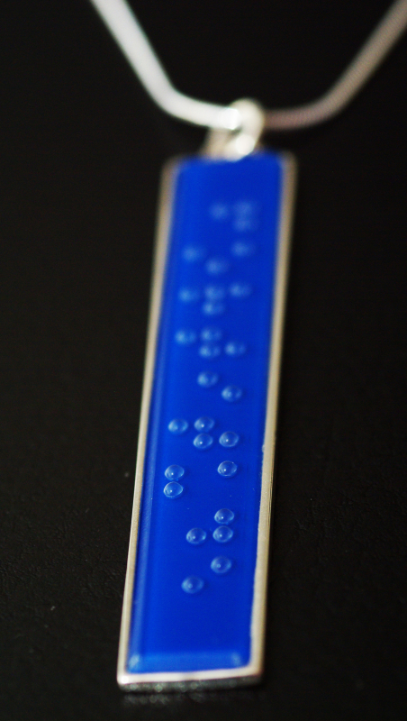 long pendant braille
