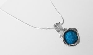 Scented Silver Petal Necklace