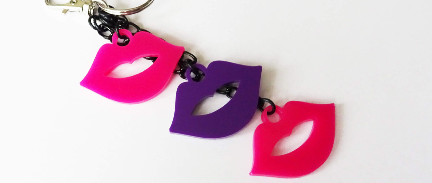 lip charm keyring