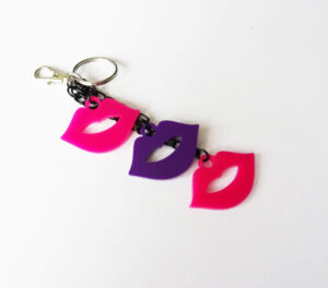 lip charm keyring