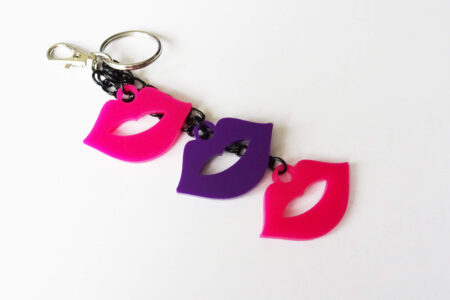lip charm keyring